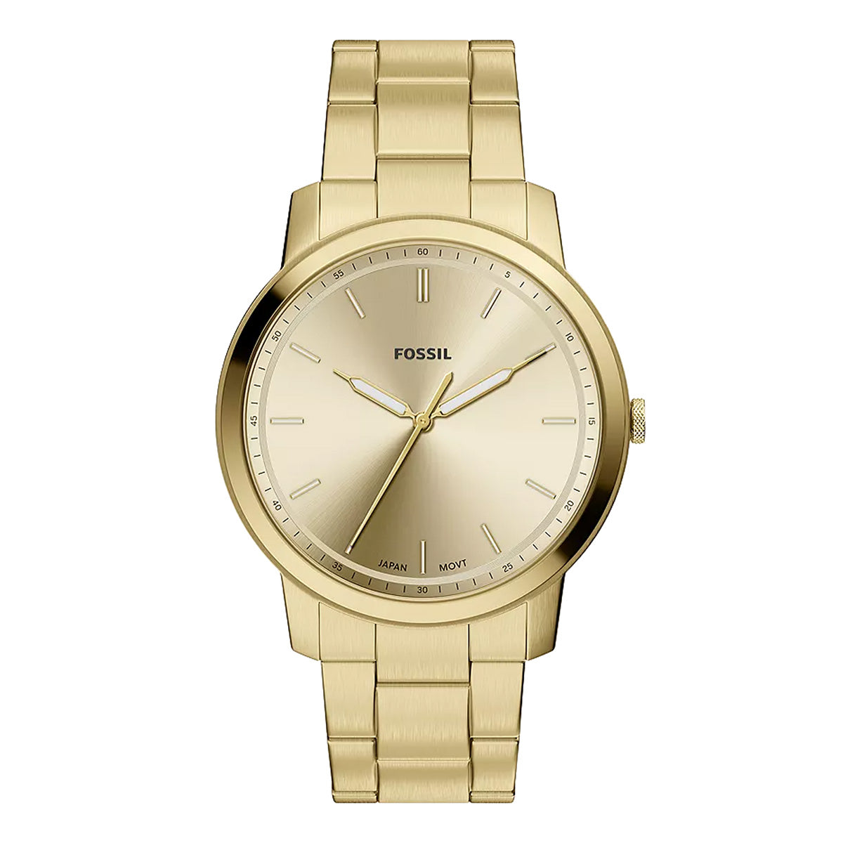 Reloj Fossil Minimalist Acero Inoxidable 44mm Hombre Plateado