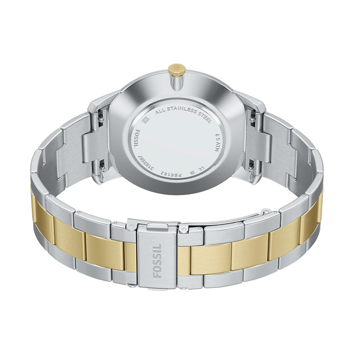 Reloj Fossil Minimalist Acero Inoxidable 44mm Hombre Plateado