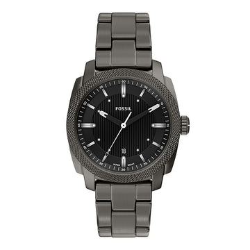 Reloj Fossil Machine Acero Inoxidable 41mm Hombre Gris Plomo