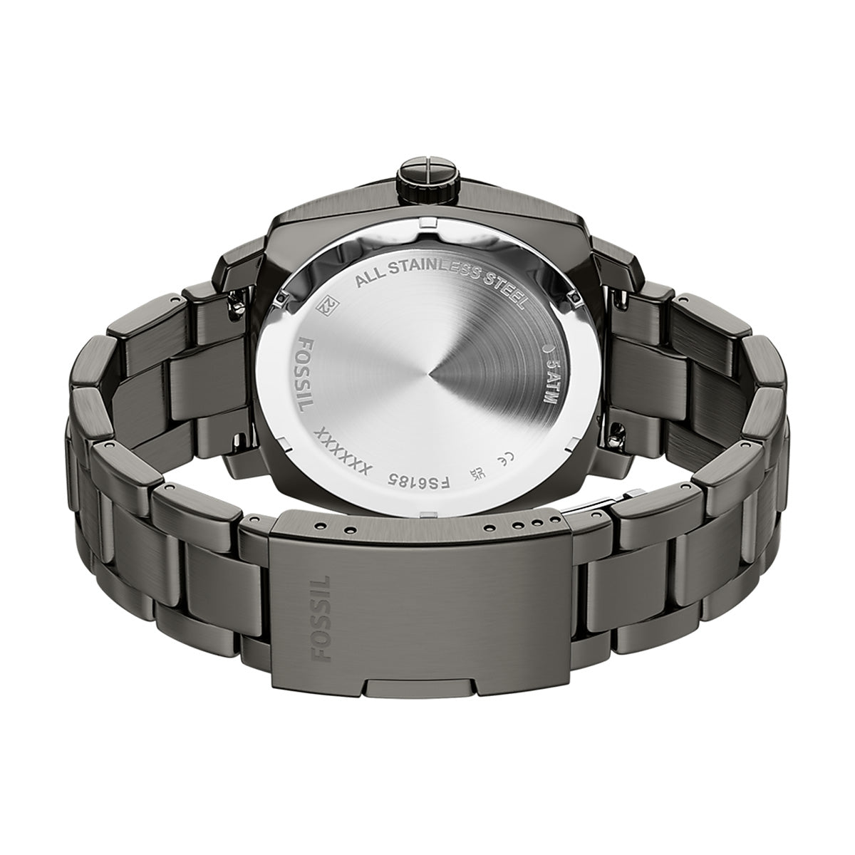 Reloj Fossil Machine Acero Inoxidable 41mm Hombre Gris Plomo