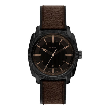 Reloj Fossil Machine Cuero 41mm Hombre Café