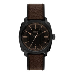Reloj Fossil Machine Cuero 41mm Hombre Café