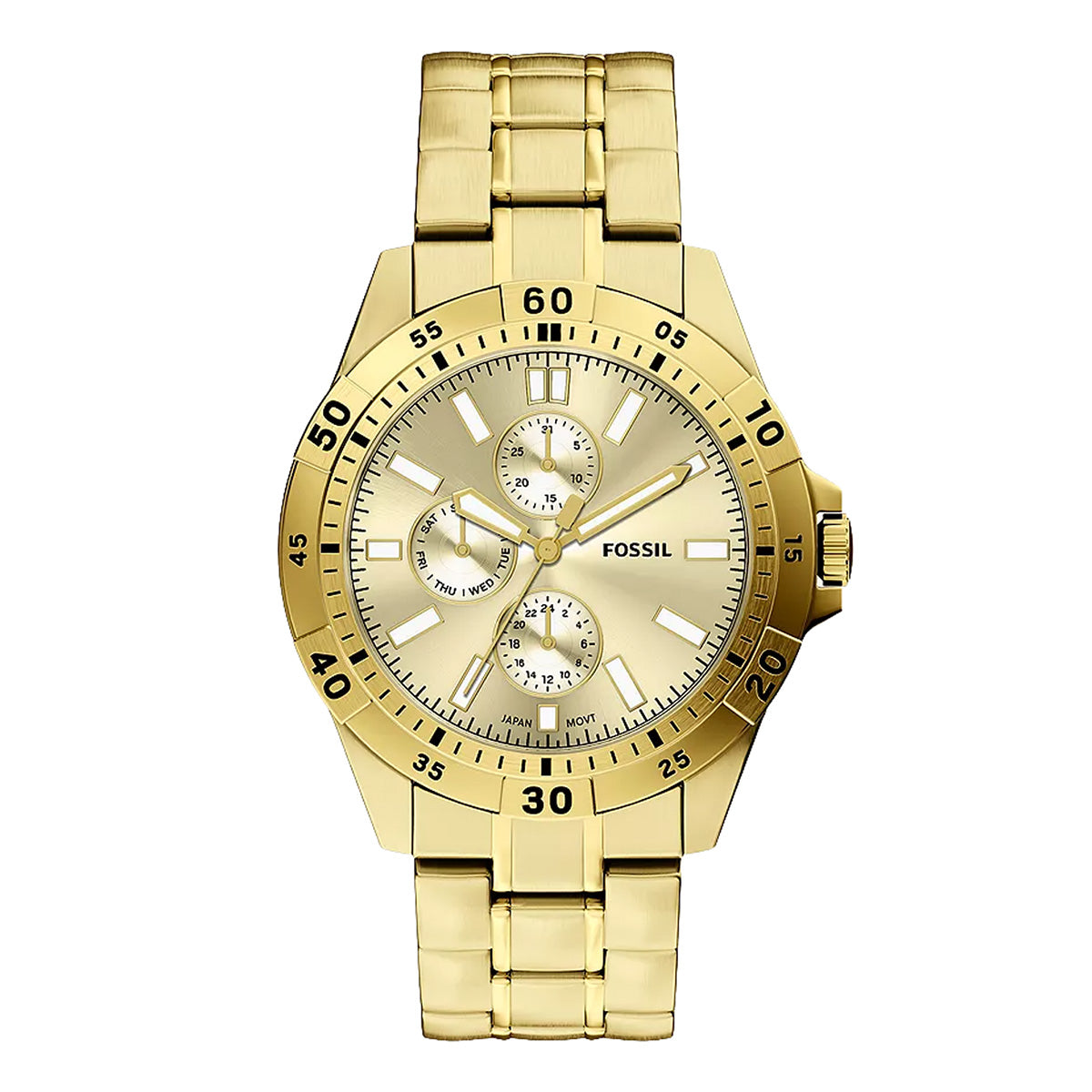 Reloj Fossil Garrett Acero Inoxidable 44mm Hombre Dorado