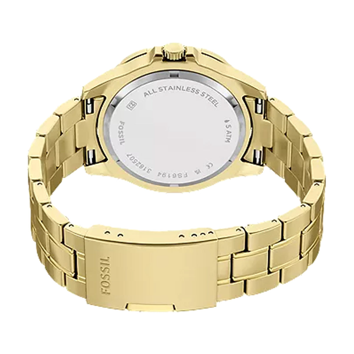 Reloj Fossil Garrett Acero Inoxidable 44mm Hombre Dorado