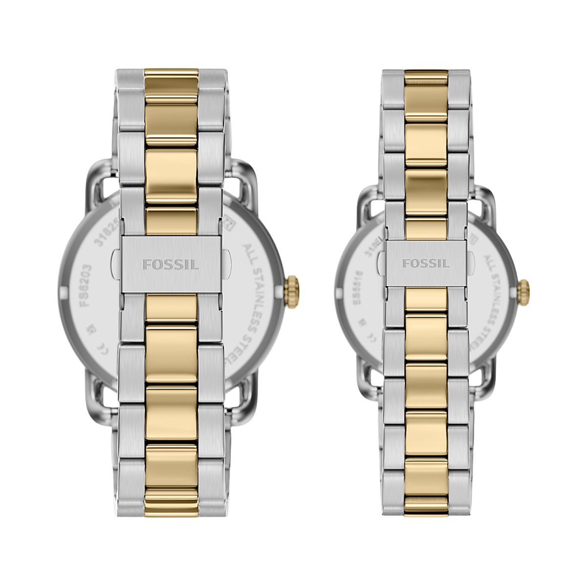 Reloj Fossil Copeland Set Acero Inoxidable 42 - 34mm Unisex Dorado / Plateado