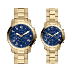 Reloj Fossil Grant Set Acero Inoxidable 44 - 34mm Unisex Dorado