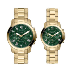 Reloj Fossil Grant Set Acero Inoxidable 42-34mm Unisex Verde
