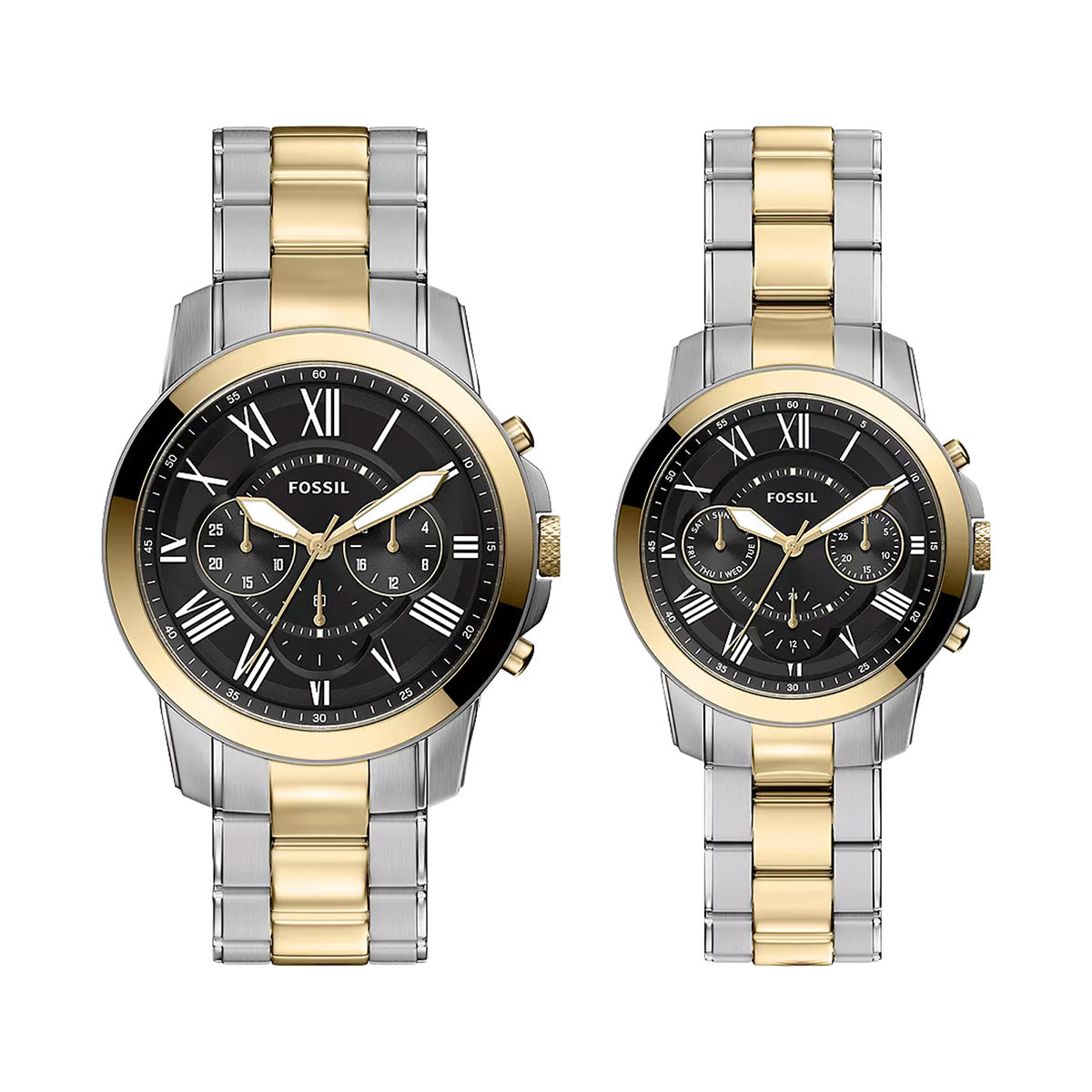 Reloj Fossil Grant Set Acero Inoxidable 44 - 34mm Unisex Dorado