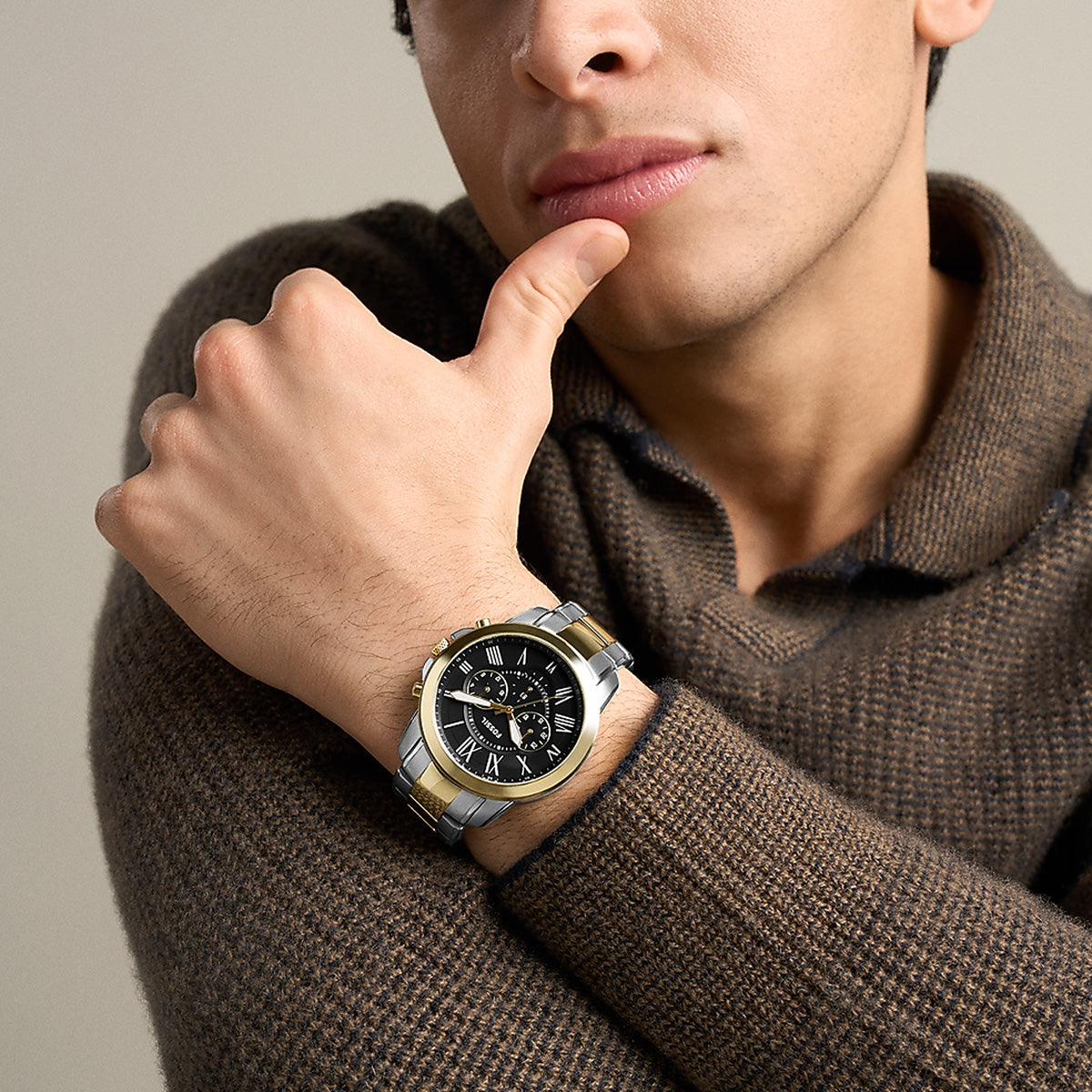 Reloj Fossil Grant Set Acero Inoxidable 44 - 34mm Unisex Dorado