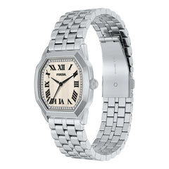 Reloj Fossil Harlow Acero Inoxidable 33mm Hombre Plateado