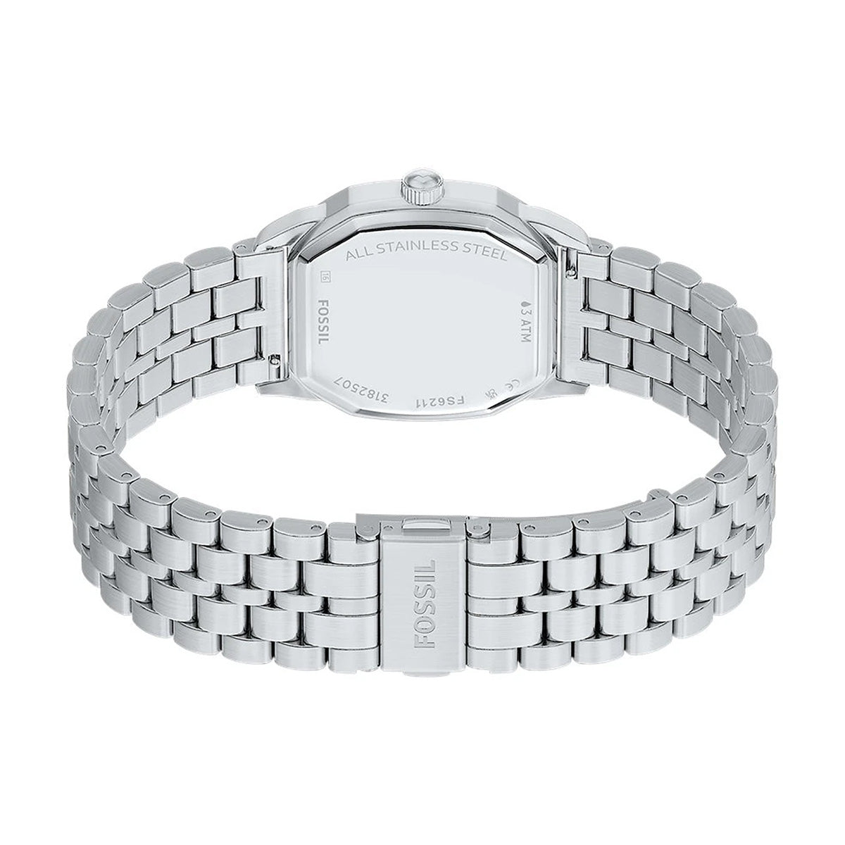 Reloj Fossil Harlow Acero Inoxidable 33mm Hombre Plateado