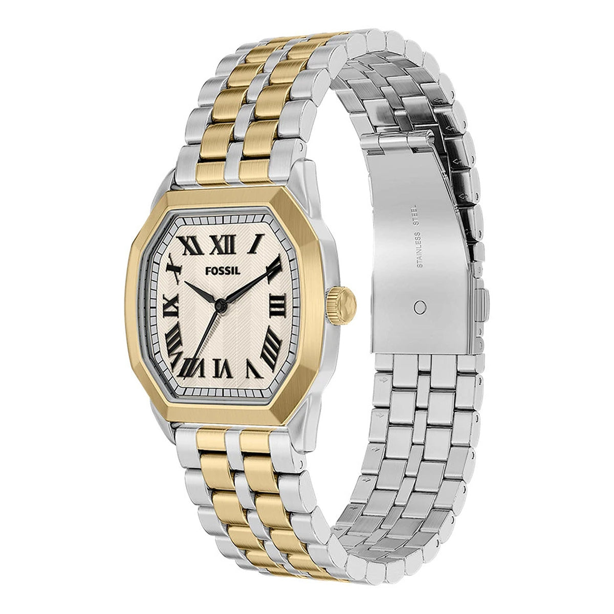 Reloj Fossil Harlow Acero Inoxidable 33mm Hombre Plateado