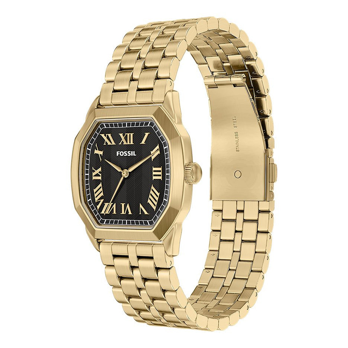 Reloj Fossil Harlow Acero Inoxidable 33mm Hombre Plateado