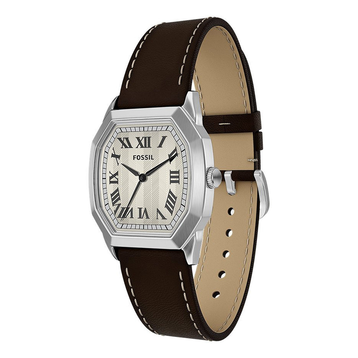 Reloj Fossil Harlow Cuero 33mm Hombre Café
