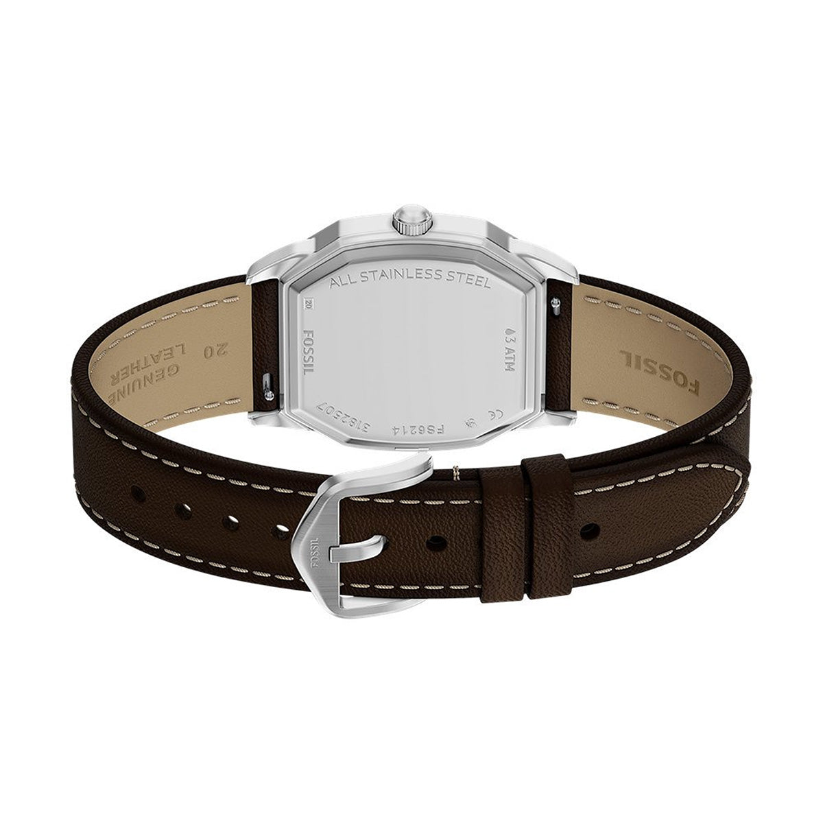 Reloj Fossil Harlow Cuero 33mm Hombre Café