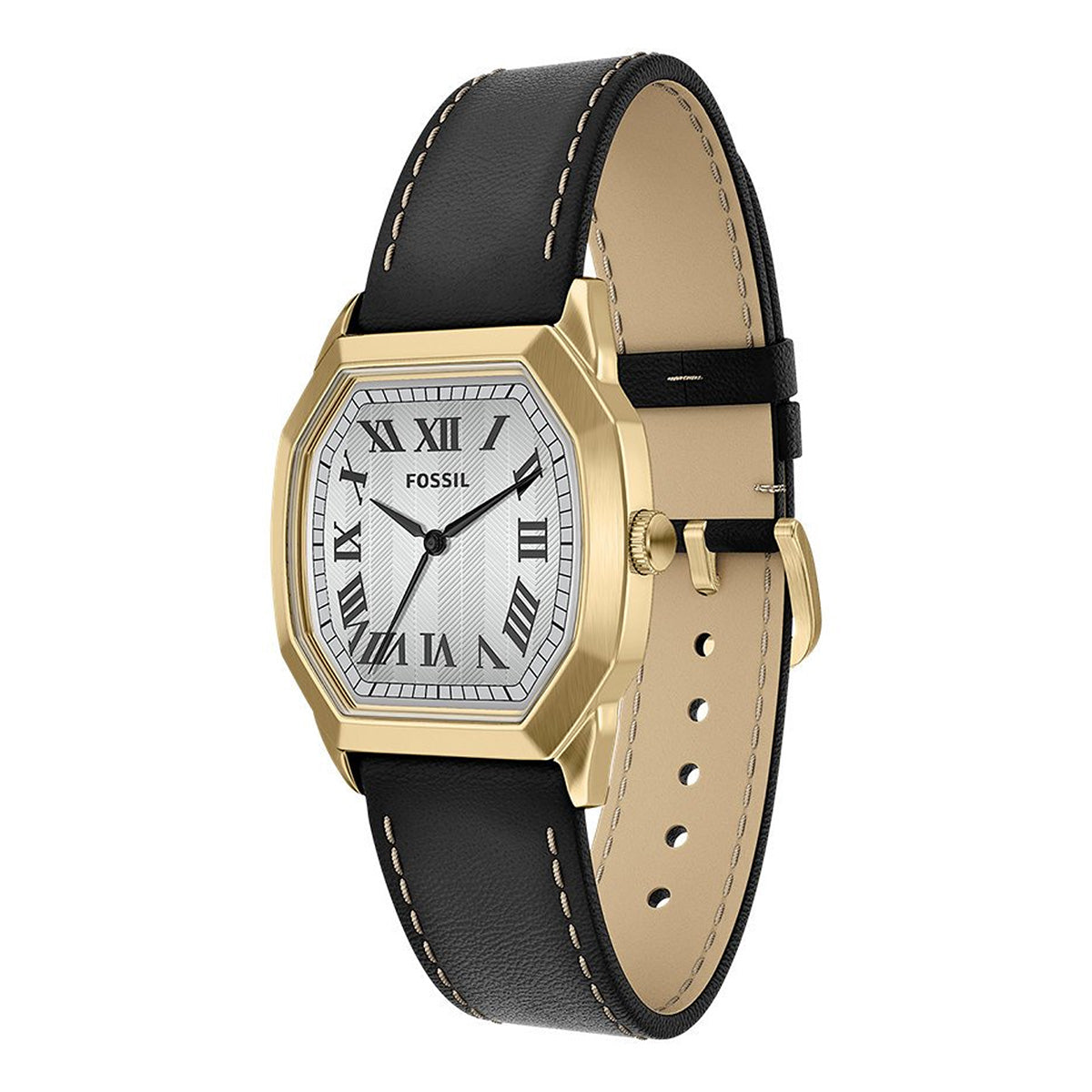 Reloj Fossil Harlow Cuero 33mm Hombre Café