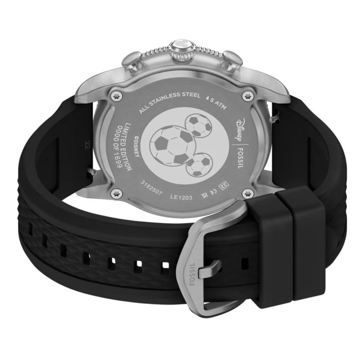 Reloj Fossil Mickey Mouse Cuarzo Silicona Hombre