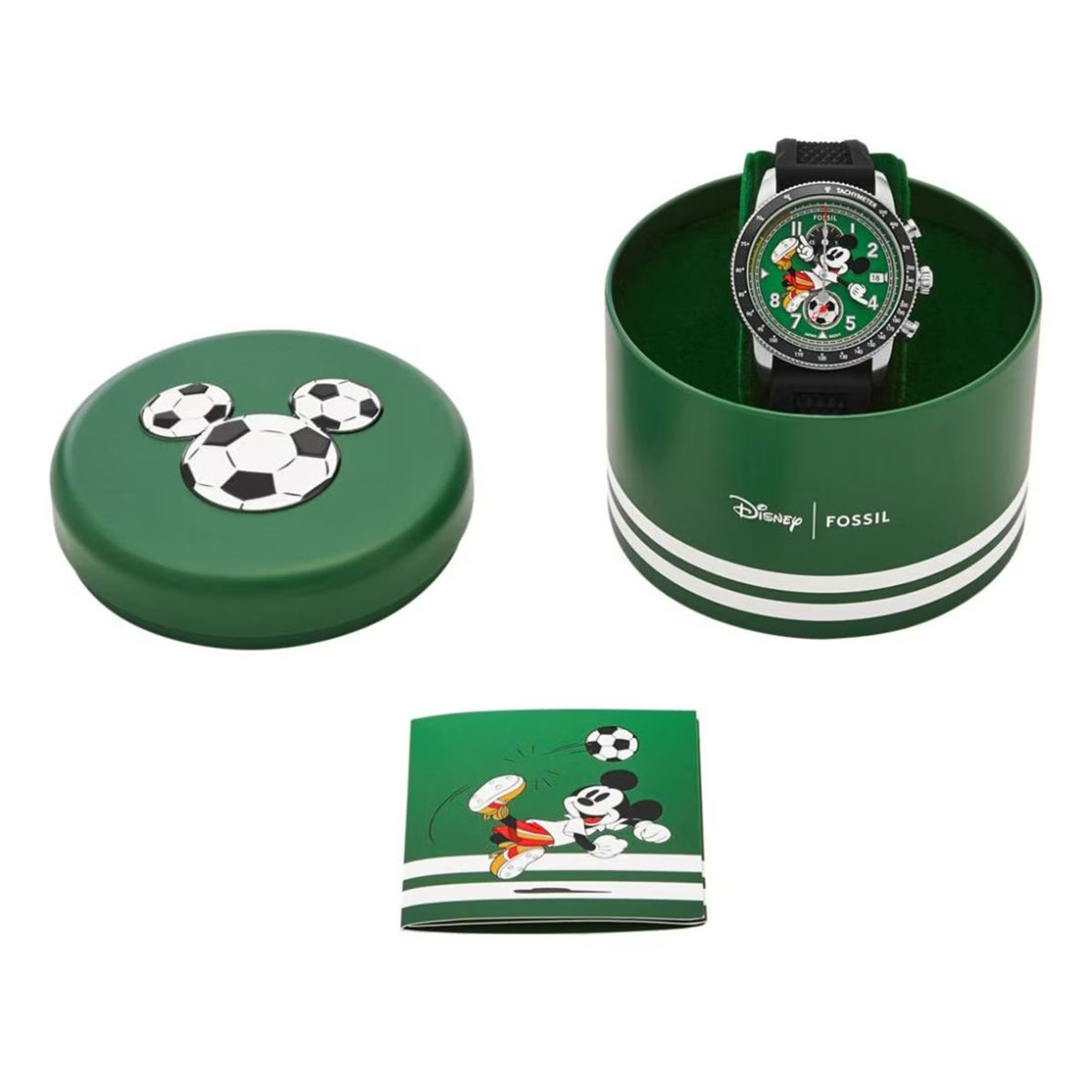 Reloj Fossil Mickey Mouse Cuarzo Silicona Hombre