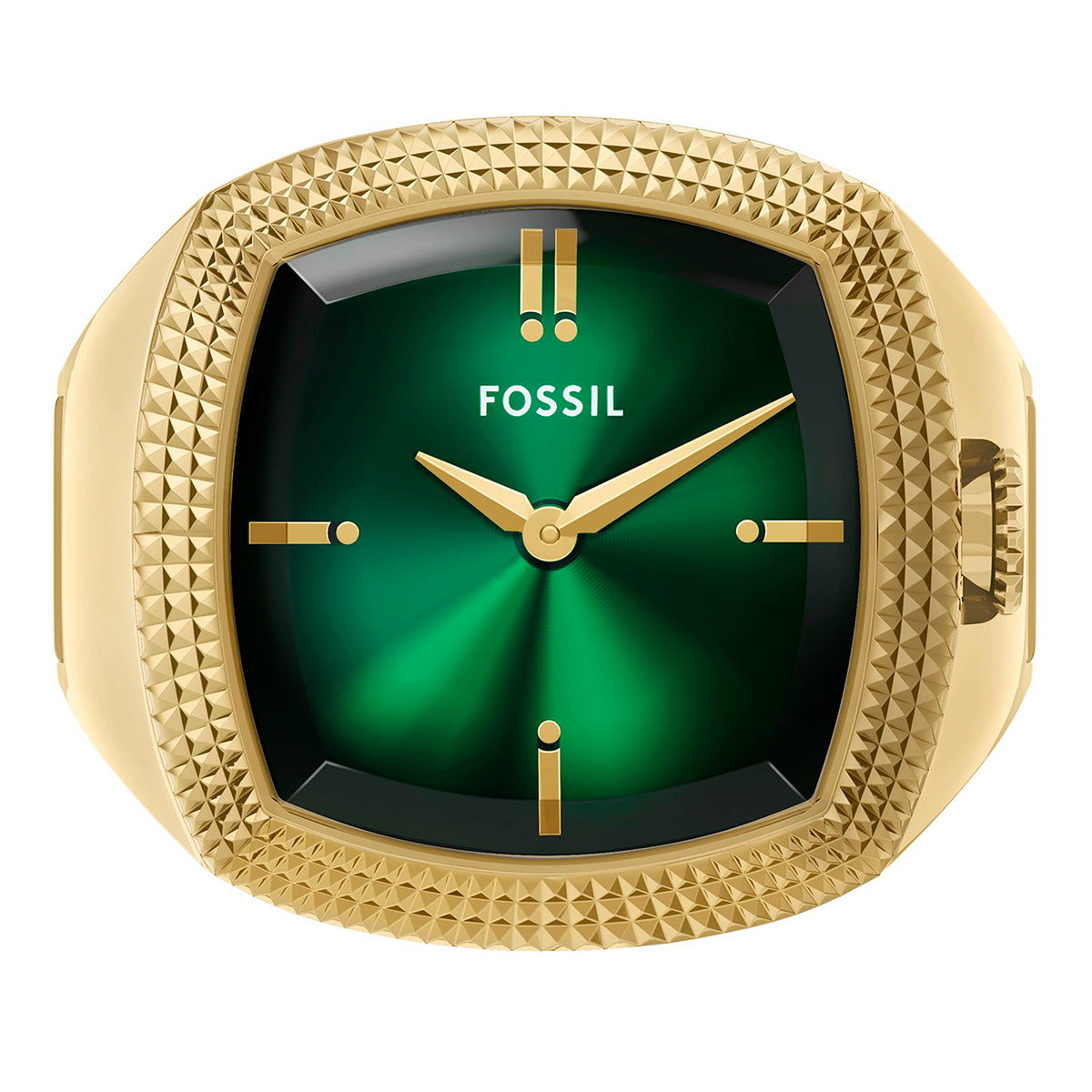 Reloj Anillo Fossil Nick Jonas Machine Luxe Cuarzo Acero Inoxidable Unisex