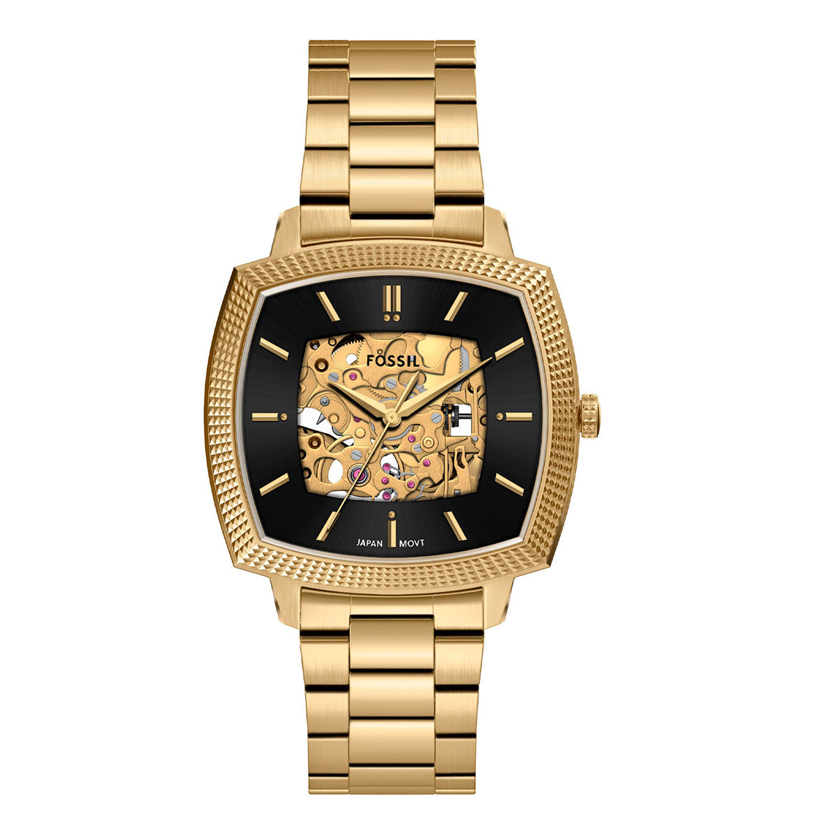Reloj Fossil Nick Jonas Machine Luxe Automático Acero Inoxidable Unisex