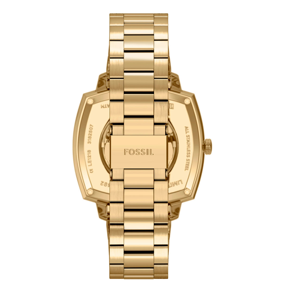 Reloj Fossil Nick Jonas Machine Luxe Automático Acero Inoxidable Unisex