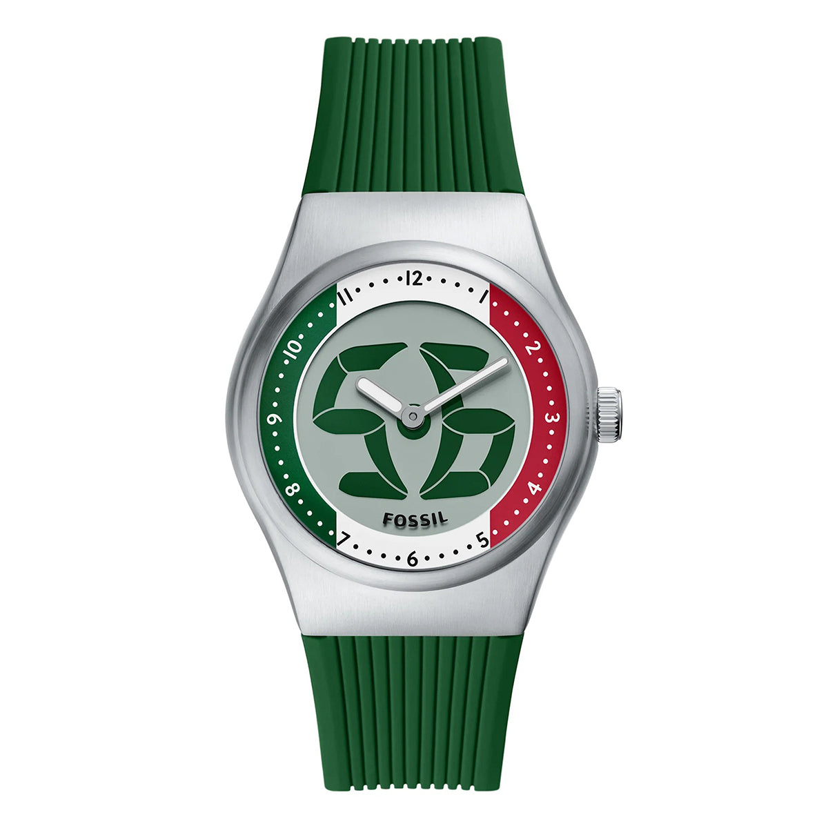 Reloj Fossil World Flags Big Tic Cuarzo Silicona Unisex
