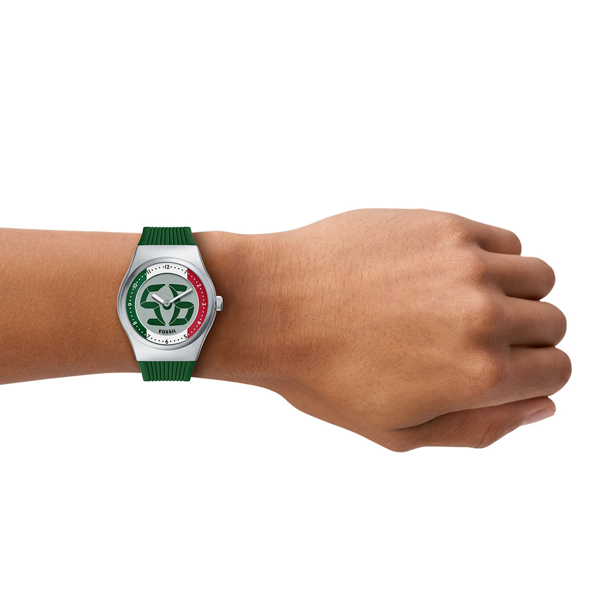 Reloj Fossil World Flags Big Tic Cuarzo Silicona Unisex