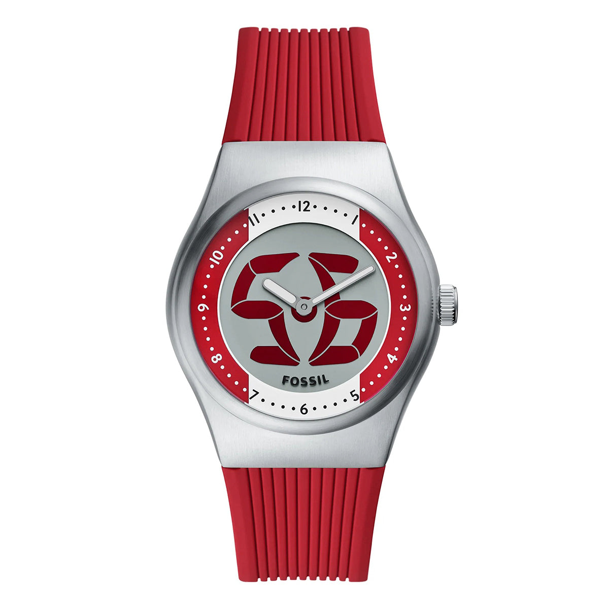 Reloj Fossil World Flags Big Tic Cuarzo Silicona Unisex