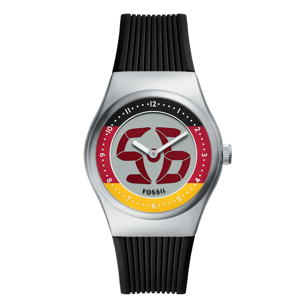Reloj Fossil World Flags Big Tic Cuarzo Silicona Unisex