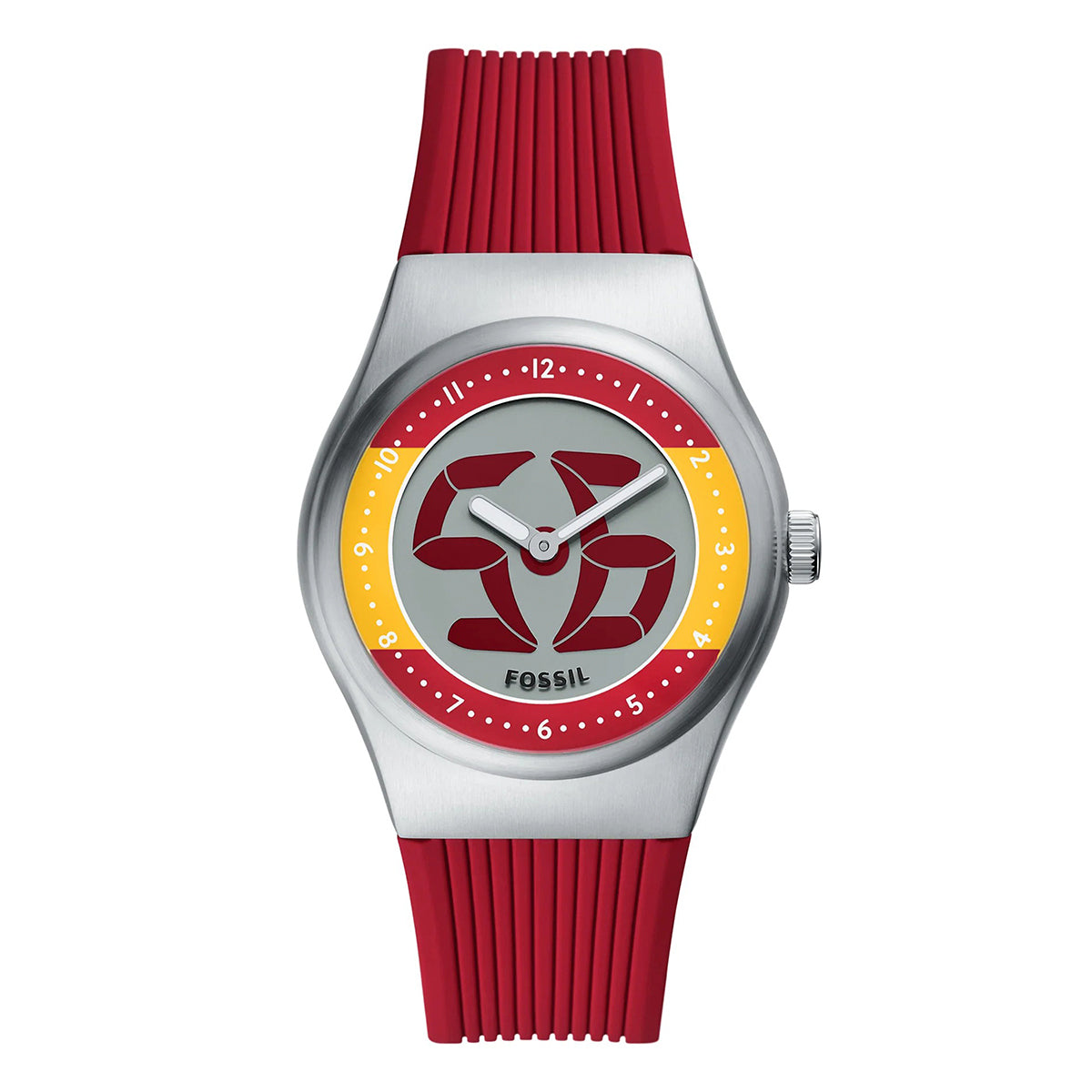 Reloj Fossil World Flags Big Tic Cuarzo Silicona Unisex