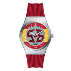 Reloj Fossil World Flags Big Tic Cuarzo Silicona Unisex