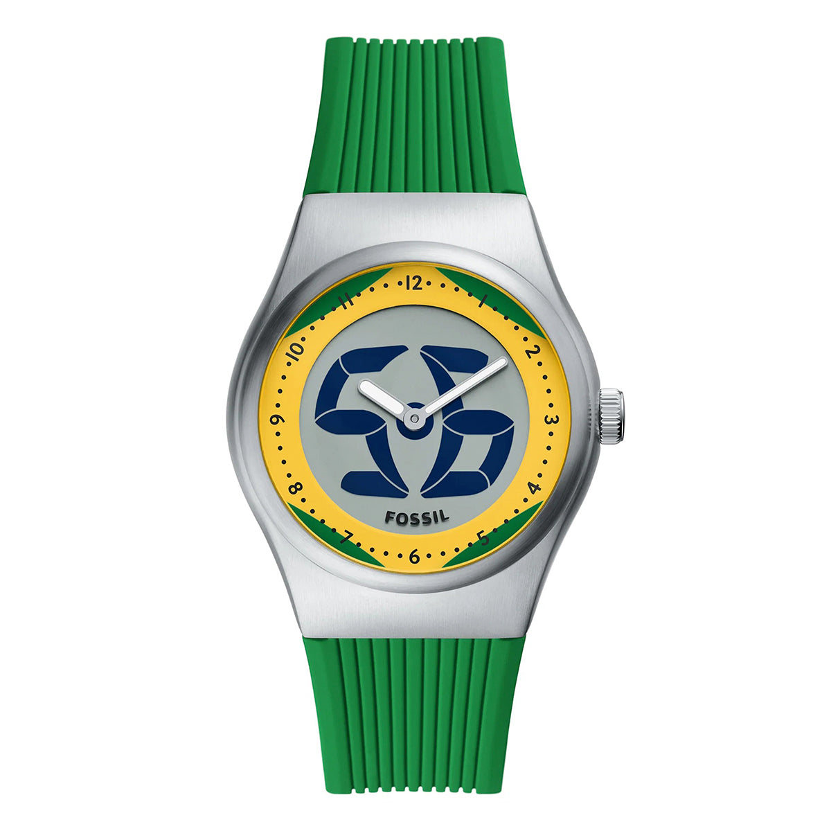 Reloj Fossil World Flags Big Tic Cuarzo Silicona Unisex