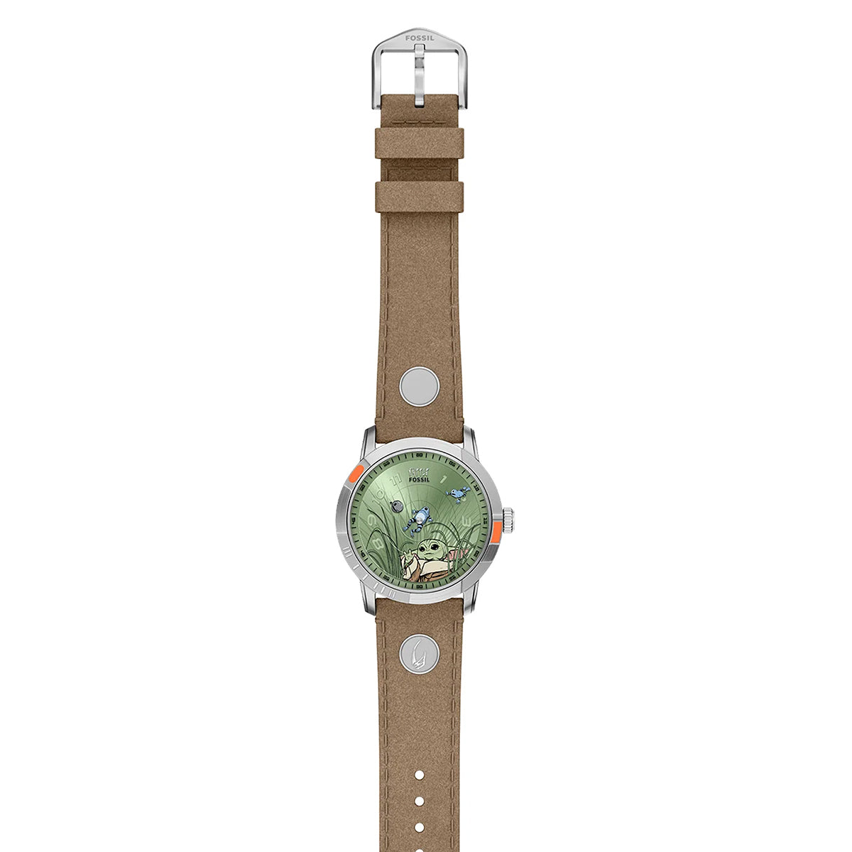 PREVENTA - Reloj Fossil Limited Edition Star Wars™ Grogu™ Neutra Watch Set Cuarzo Cuero / Gamuza Unisex