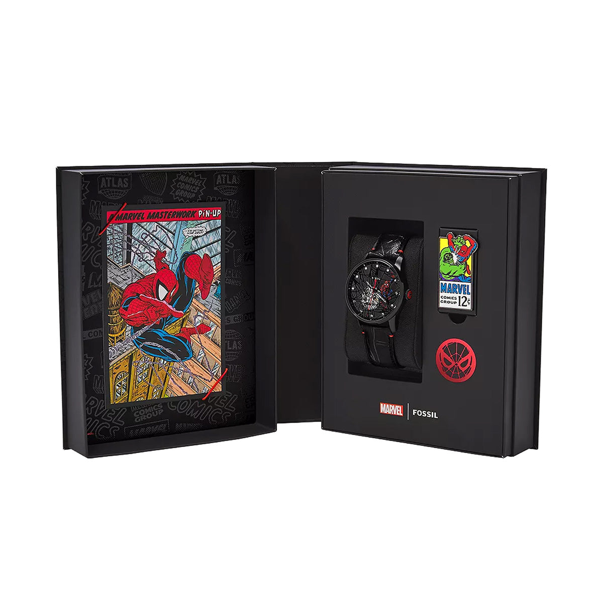 Reloj Automático Marvel X Fossil Limited-Edition Spider-Man Cuero 42mm Unisex