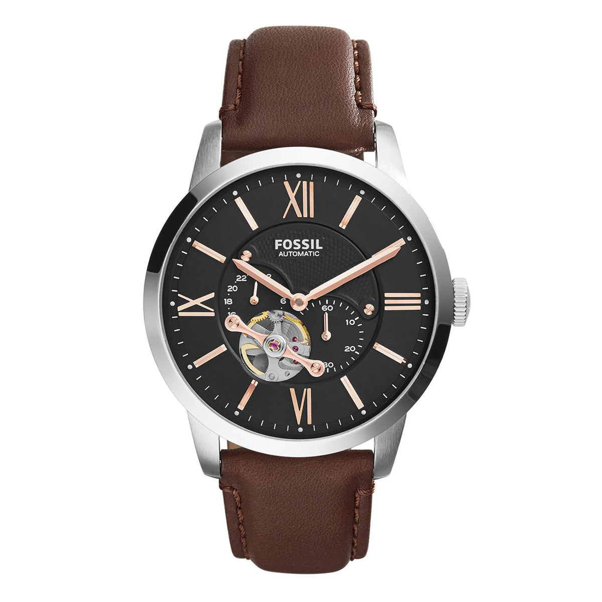 Reloj Fossil Townsman Automático Cuero Hombre