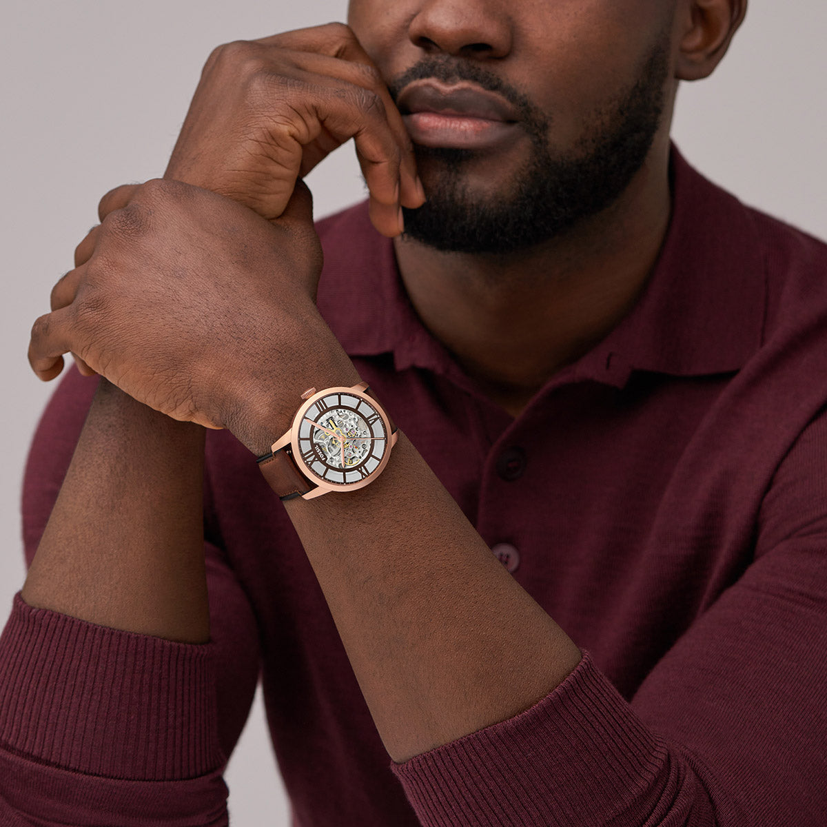 Reloj Fossil Townsman Automático Cuero Hombre - ME3259