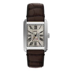Reloj Fossil Carraway  Automatico Cuero Hombre