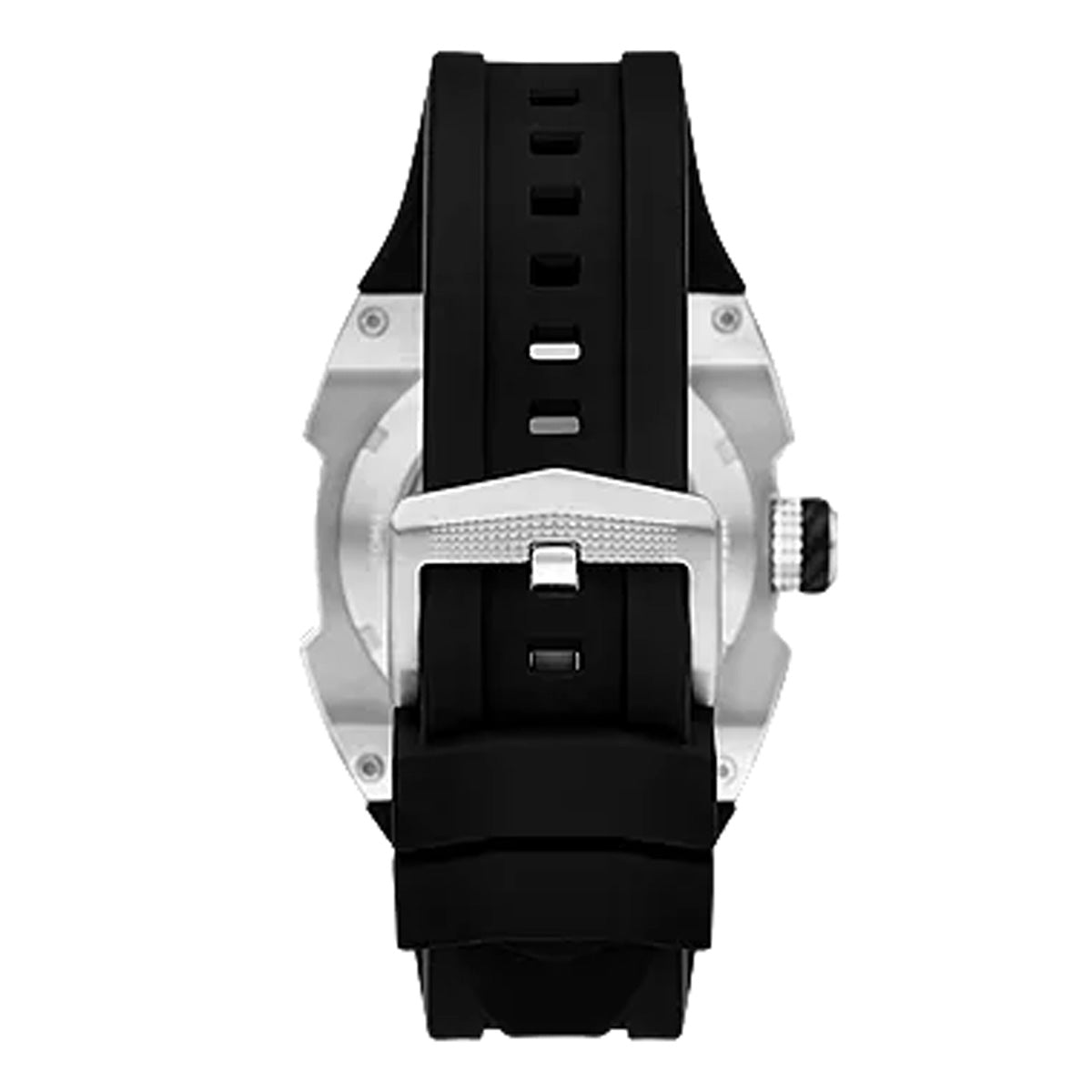 Reloj Fossil Automático Machine Silicona 44mm Hombre Negro / Gris