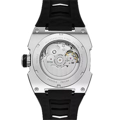 Reloj Fossil Automático Machine Silicona 44mm Hombre Negro / Gris