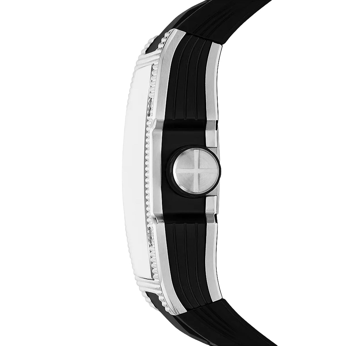 Reloj Fossil Automático Machine Silicona 44mm Hombre Negro / Gris