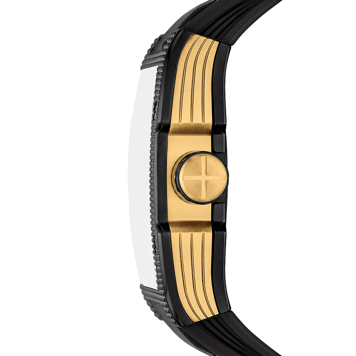 Reloj Fossil Automático Machine Silicona 44mm Hombre Negro / Gris
