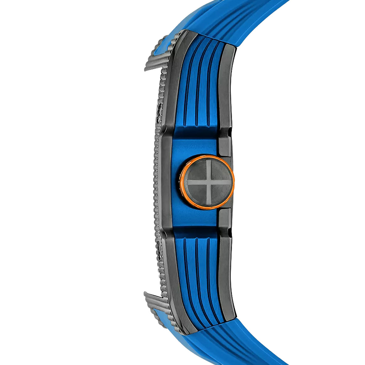 Reloj Fossil Automático Machine Silicona 44mm Hombre Negro / Gris
