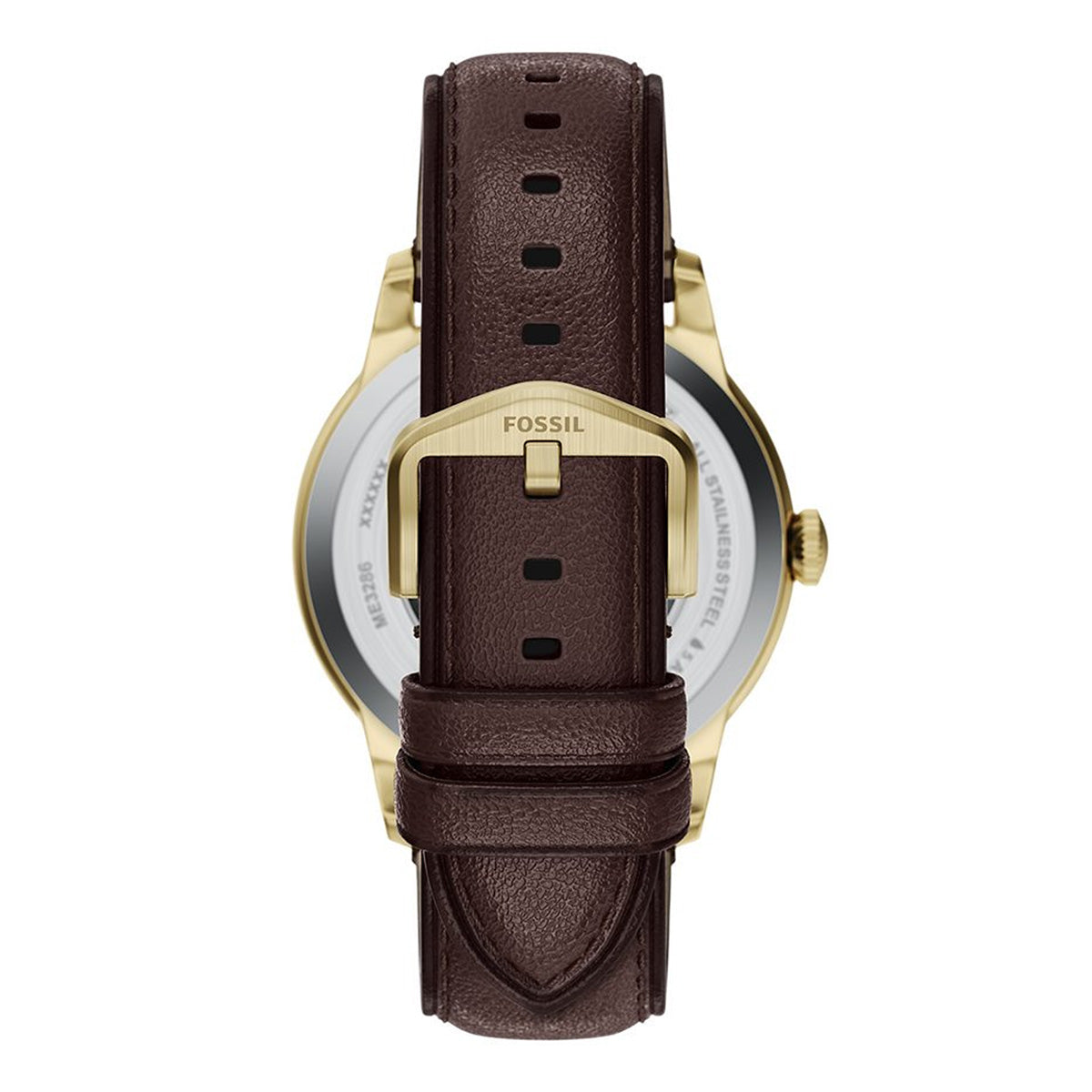 Reloj Fossil Automático Townsman Cuero 44mm Hombre Café