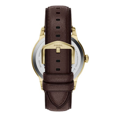 Reloj Fossil Automático Townsman Cuero 44mm Hombre Café
